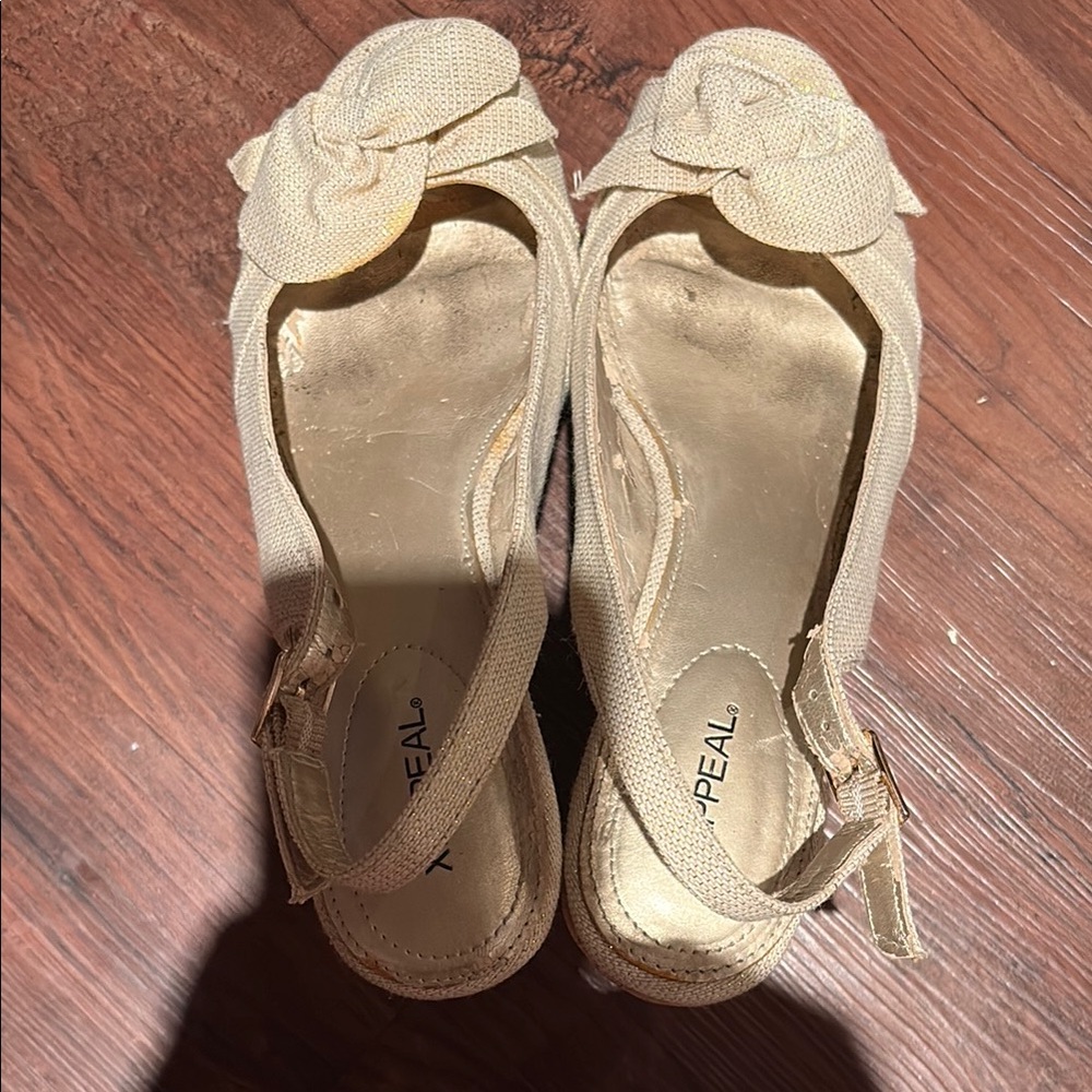 Vintage Xappeal Cream Espadrille heals